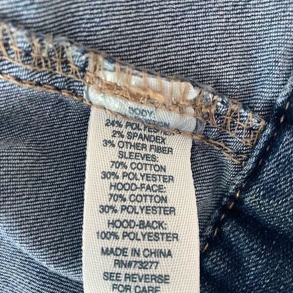 Girls Mudd Denim Jean Jacket Sz 16 - Picture 4 of 4